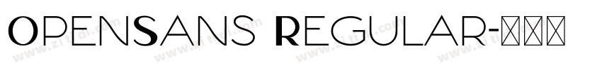 0penSans Regular字体转换